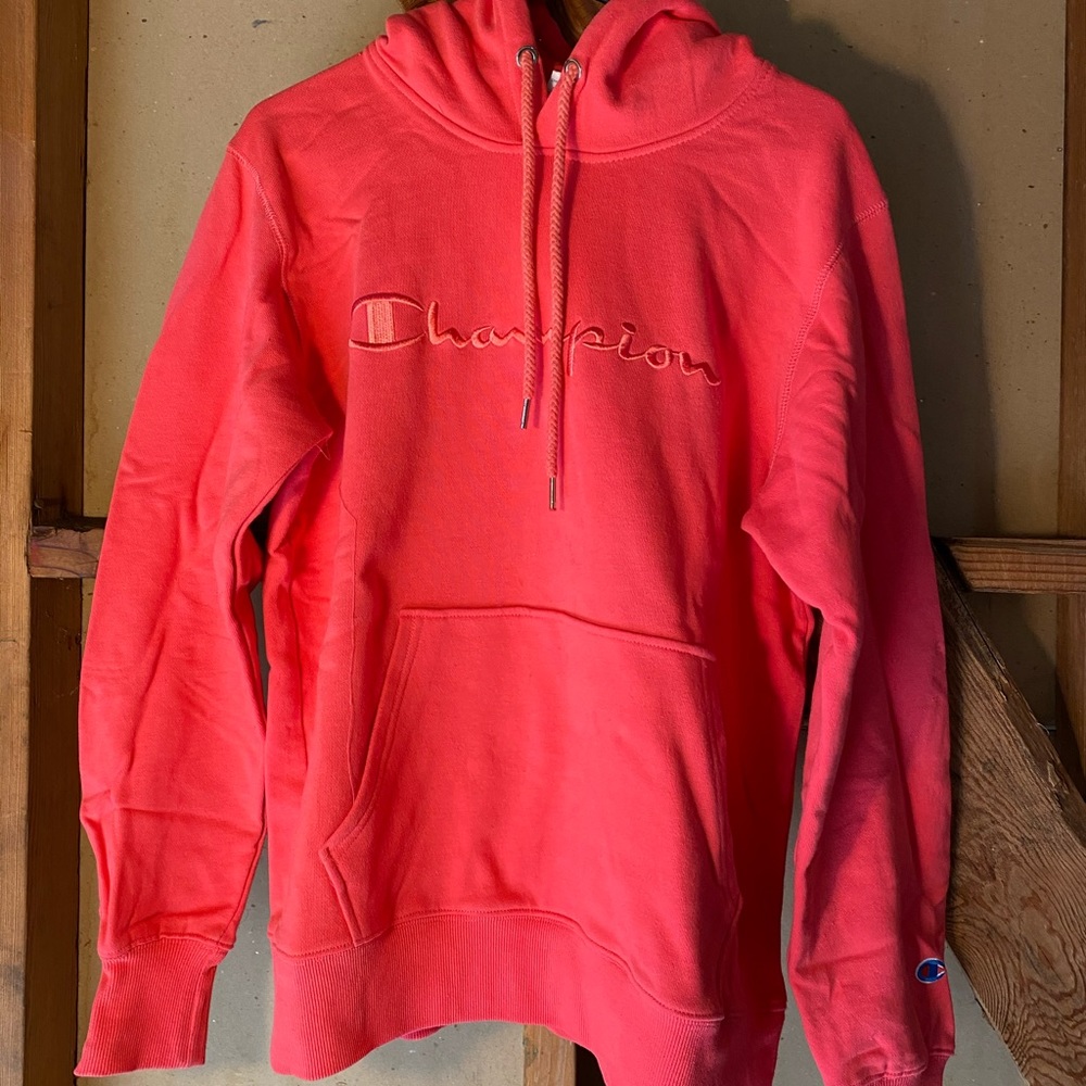 Pink, champion cozy sweater.